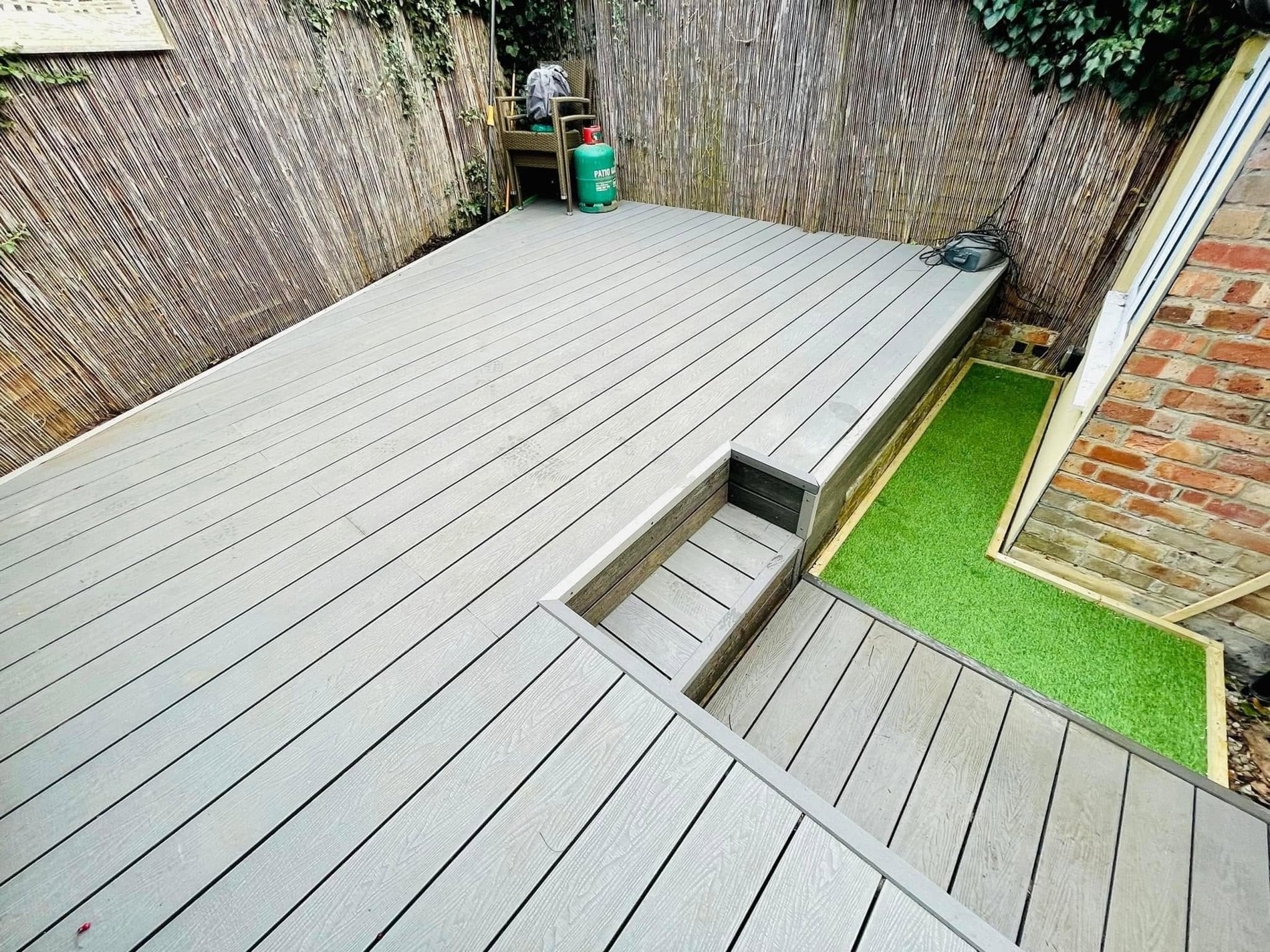 Composite deck and steps